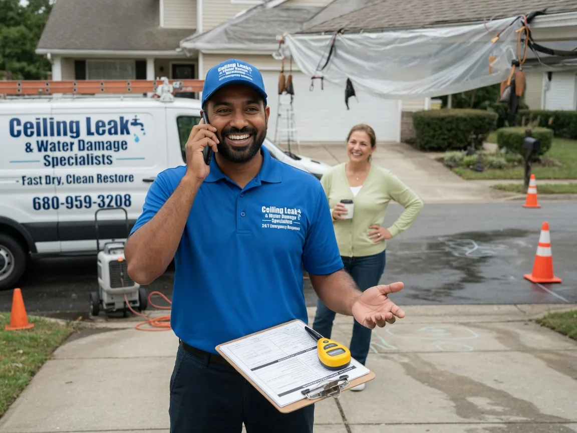 Ceiling Leak Cleanup Hinckley, OH FAQs
